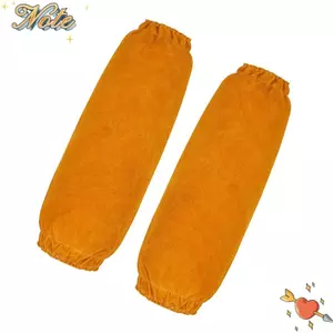 NOTE1 Tay áo bảo vệ cánh tay, Da bò bọc tay hàn thoải mái, Chịu nhiệt chắc chắn mềm hàn tay áo dụng cụ hàn