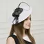NICOLOO Rộng Vành Fascinator, Mũ Kentucky Thanh Lịch Phong Cách Băng Đô, Chống Nắng Xu Hướng Thoáng Khí Lưới Fascinator Nữ