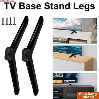 Chân đế TV GILDEDHOMIN, có miếng đệm chống trượt có vít Giá đỡ TV, Giá đỡ TV màu đen đa năng Bàn chân phòng khách