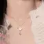 JULYHOT Thời Trang Tối Giản Ngôi Sao Ngọc Trai Pentagram Quyến Rũ Mặt Dây Chuyền Nelaces Ngọt Ngào Dễ Thương Bông Tai Kẹp Xương Đòn Dây Xích Dành Cho Nữ Bé Gái Món Quà Trang Sức Massivedeals