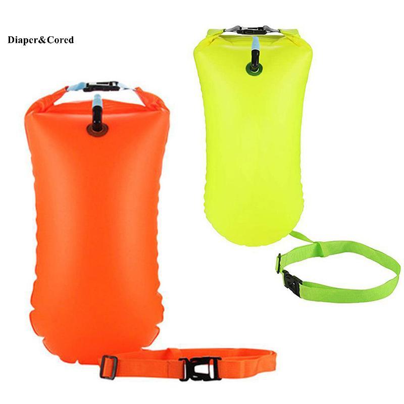 Túi khô phao bơi PVC bơm hơi DIAPER & CORED - Túi khí đôi chống nước, 60-100L YTH