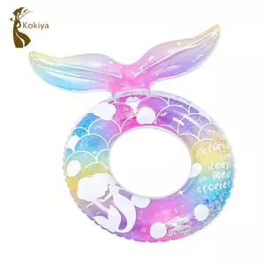 Phao bể bơi bơm hơi dễ thương Vòng bơi hoạt hình nhẹ cho trẻ em Bé gái Bé trai Mùa hè ngoài trời