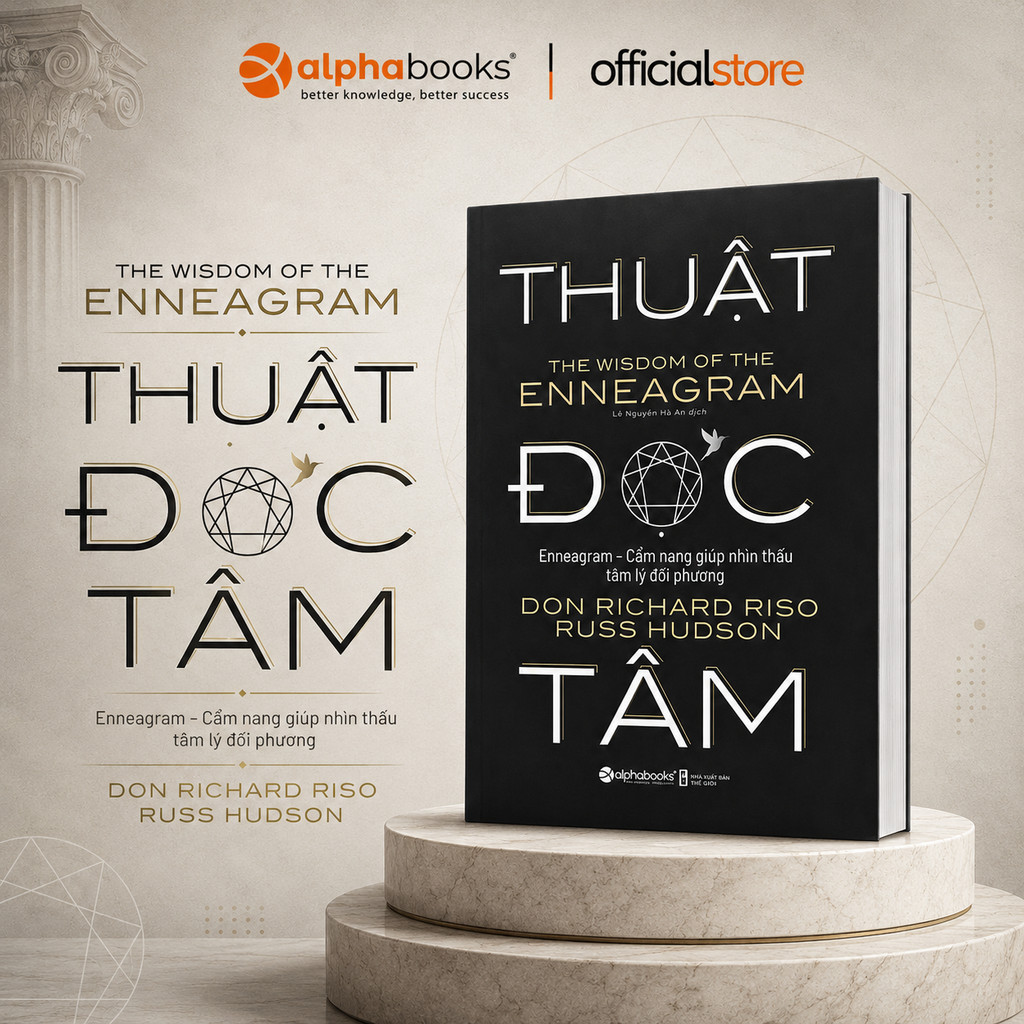 Sách - Thuật Đọc Tâm - Enneagram - Cẩm nang giúp nhìn thấu tâm lý đối phương (Alpha Books)
