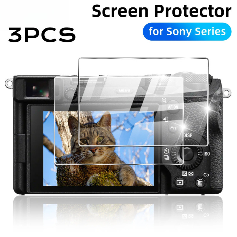 3 Máy Ảnh Màn Hình LCD Bảo Vệ Màn Hình Kính HD Cho Sony A6700 A6600 A6500 A6400 A6300 A6100 A6000 A5100 A5000 A3000 Phim Kính Cường Lực