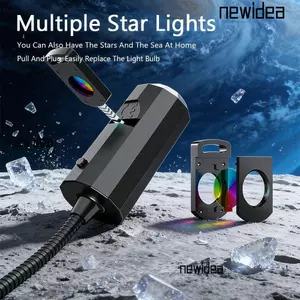 Đèn chiếu LED NEWIDEA, 1 Đèn + 9 / 11 / 13 / 15 Hình Ảnh Thay Đổi Chủ Đề Chúc Mừng Sinh Nhật Đèn Tạo Bầu Không Khí, Hình Ảnh Thay Đổi Đèn Chiếu Sáng Bầu Trời Đầy Sao Chạy Bằng USB