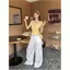 Áo thun ngắn tay vai giả hai mảnh màu vàng phong cách Hàn Quốc mùa hè dành cho nữ Sweet Hot Girl Slim-Fit Design Áo ngắn