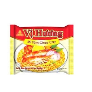 Thùng 30 gói mì tôm chua cay Vị Hương 65gr