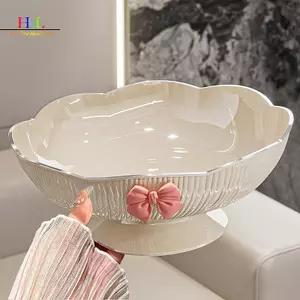 HL Mới Với Giá Trị Thẩm Mỹ Cao Cấp Ánh Sáng Sang Trọng Nhà Phòng Khách Bàn Cà Phê Kẹo Đĩa Sna Cao Cấp Vị Trí Đĩa Trang Trí LMWU