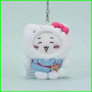 PS1 Sanrio x Chiikawa usagi Hachiware Furuhonya Trang Phục Dễ Thương Hoạt Hình Sang Trọng Túi Charm Kawaii Móc Khóa SP1