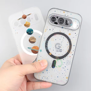 Ốp điện thoại nam châm mỏng "Space Galaxy" cho Google Pixel 10 Pro XL 10A 9 Pro 9A 8 Pro Pixel 7 Pro 7A 6Pro / Micro Frosted / Chống trầy xước / Chống vân tay / Google Case