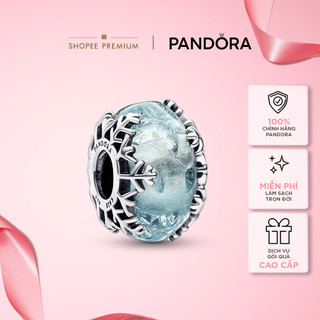 Charm Bạc Murano Hoa Tuyết Mùa Đông
