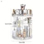 360° Dụng cụ trang điểm xoay - Hộp đựng mỹ phẩm Acrylic trong suốt cho cọ son môi