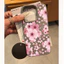Ốp Lưng Hoa Anh Đào Màu Hồng Dễ Thương Cho Iphone 11 12 13 Pro Max 11 Pro XR XS Max 7 8 Plus SE2020 Vỏ Họa Tiết Lichee Chống Sốc Thời Trang Da PU Silicon Mềm Màu Kẹo