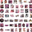 Blackpink HT3 50 Cái / bộ BLACK PINK JISOO Dán JENNIE Graffiti Hành Lý Ván Trượt Trang Trí Chống Thấm Nước TH3
