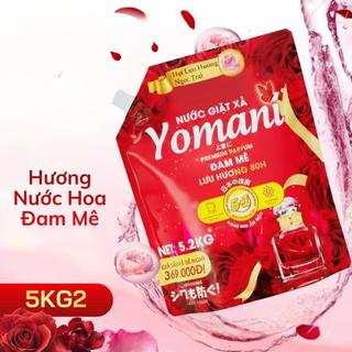 LIVE [5KG2- 1 TÚI] Nước Giặt Xả YOMANI Hương Nước Hoa, Lưu Hương Bền Lâu, Giặt Sạch Sâu, An Toàn