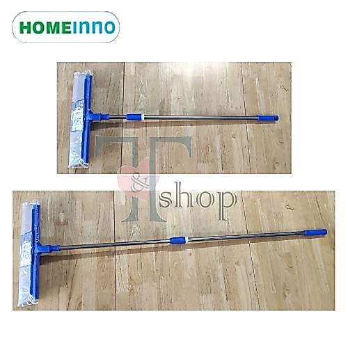 [HỎA TỐC] Cây Gạt Nước, Gạt Sàn Nhà Lưỡi Eva 43cm Homeinno Cán Tăng Đơ Thu Ngắn 90 cm - Kéo Dài 1m4