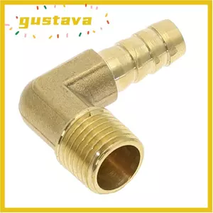 Ống GUSTAVA Barb, 1 / 8 "1 / 4" 3 / 8 "1 / 2" Khớp nối ống đồng thau PL, Ống nối khớp nối khuỷu tay bằng đồng thau bền OD 6-8mm 90 độ
