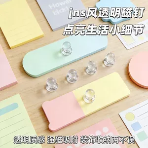 Trong Suốt Phong Cách Trong Suốt Ảnh Móng Tay Từ Tính Tủ Lạnh Miếng Dán Từ Tính Bảng Trắng Tin Nhắn Dán Tranh Giấy Dán Từ Tính Miếng Dán Hút Nam Châm 7.1
