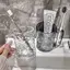 Cod nhựa Nước súc miệng bàn chải đánh răng cup với xử lý Home phòng tắm Tumblers xách tay Mug tran