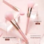 ZOREYA Blush Eyeshadow Brush Set Crystal Pink Makeup Brush Foundation Brush Makeup Tool