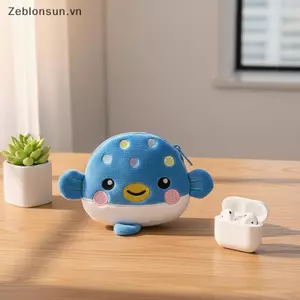 # HB # 1 Cái Ví đựng tiền xu có dây kéo sang trọng Thời trang dễ thương Pufferfish Mini Ví đựng tiền xu dành cho nữ Túi thay đổi nhỏ Túi đựng tai nghe chìa khóa.