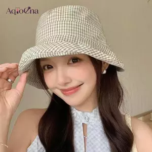 AqToCna Mùa Hè Kẻ Sọc Người Cá Nắp Cuộn Vành Qui Sấy Nắng Bảo Vệ Nhẹ Ngoài Trời Mũ Du Lịch AqToCna