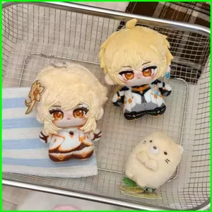 PS1 Genshin Tác Động Aether Lumine Plushie Anime Merch Dễ Thương Sang Trọng Túi Búp Bê Charm SP1