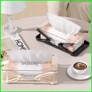 YB2 Hộp đựng khăn giấy sáng tạo có thể nâng lên và hạ xuống hộp đựng khăn giấy lò xo phòng khách