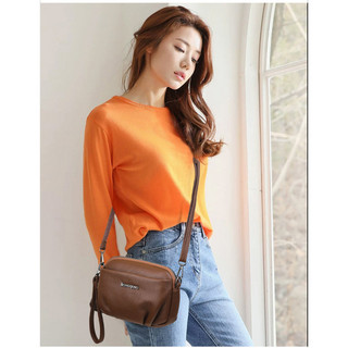 Túi đeo vai nữ, túi đeo chéo, túi đựng điện thoại di động, túi đeo tay hai lớp nhẹ và thời trang phong cách Hàn Quốc, túi xách nữ