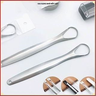 (BỘ 5 CẠO LƯỠI) THÉP KHÔNG GỈ 304, DỤNG CỤ LÀM SẠCH LƯỠI, Giúp Loại Bỏ Mảng Bám, Dễ Dàng Sử Dụng