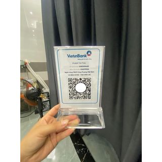 Bảng A6 để bàn  quét mã QR ngân hàng in theo yêu cầu