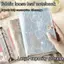 GREAT 100 Phong Bì Tiết Kiệm Tiền Challeng, Vải Hoa Bướm Mini Chất Kết Dính Tiết Kiệm Thử Thách, Ngộ nghĩnh Tiết Kiệm Tiền Có Thể Tái Sử Dụng Dung Tích Lớn Tiết Kiệm Tờ Thử Thách Trẻ Em