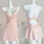 PychoU Váy Ngủ Satin Nữ, Váy Ngủ Ren Mùa Hè Hóa Học, Thời Trang Mỏng Gợi Cảm Thoải Mái Trượt Đồ Ngủ Đồ Lót Đảng