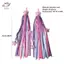 HFTOY Tay Cầm Sáng Streamers Cho Xe Đạp Trẻ Em Ruy Băng Nhiều Màu Sắc Cho Xe Tay Ga Trẻ Em Vui Nhộn ~