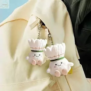 Móc khóa búp bê cầu lông AWNGD, Đồ chơi nhồi bông Kawaii sáng tạo, Quà tặng mềm mại Mặt dây chuyền ba lô hoạt hình