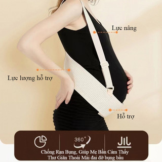 【BabyJoy】Đai đỡ bụng bầu,Đai Nâng Đỡ Bụng Bầu,Co Giãn Giảm Đau Lưng, Chống Rạn Bụng,Bảo vệ cột sống