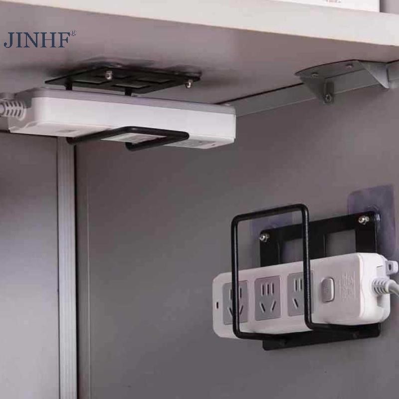 JINHF Giá đỡ bộ định tuyến treo tường Giá đỡ lưu trữ WiFi Dễ dàng cài đặt Giá đỡ ổ cắm điện chống khoan Giá sách HOT
