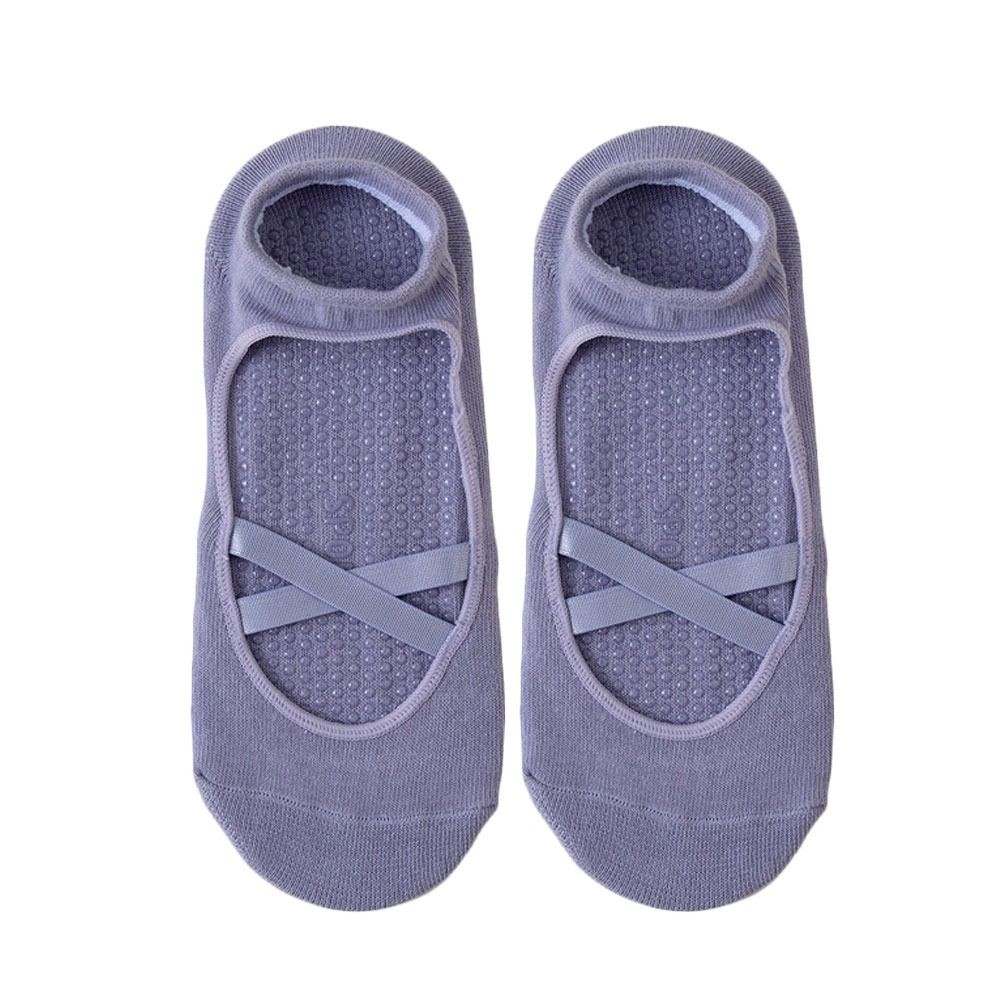 Tất Pilates Hobbyin Cotton Hút Mồ Hôi, Thoáng Khí và Chống Trơn Trượt dành Cho Nữ