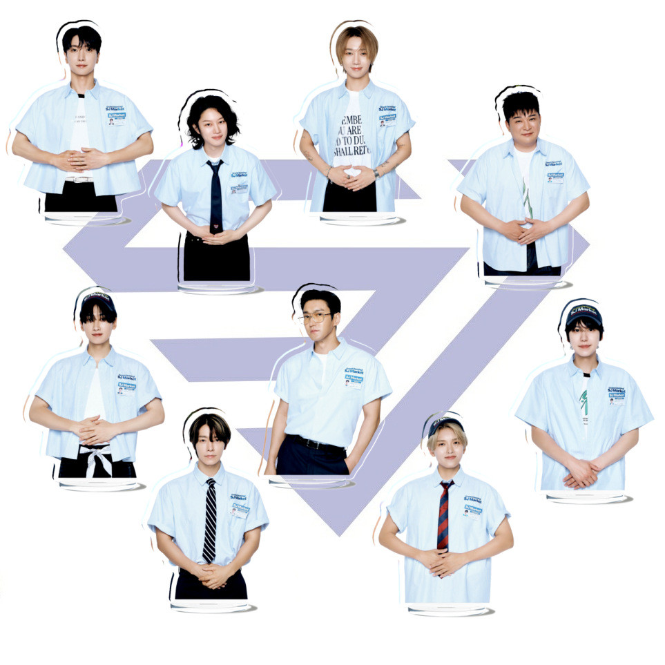 SQ3 SUPER JUNIOR Đứng Đĩa Kỷ Niệm 20 NĂM TOUR SUPER SHOW 10 Acrylic Tấm Giá Đỡ Để Bàn Trang Trí QS3