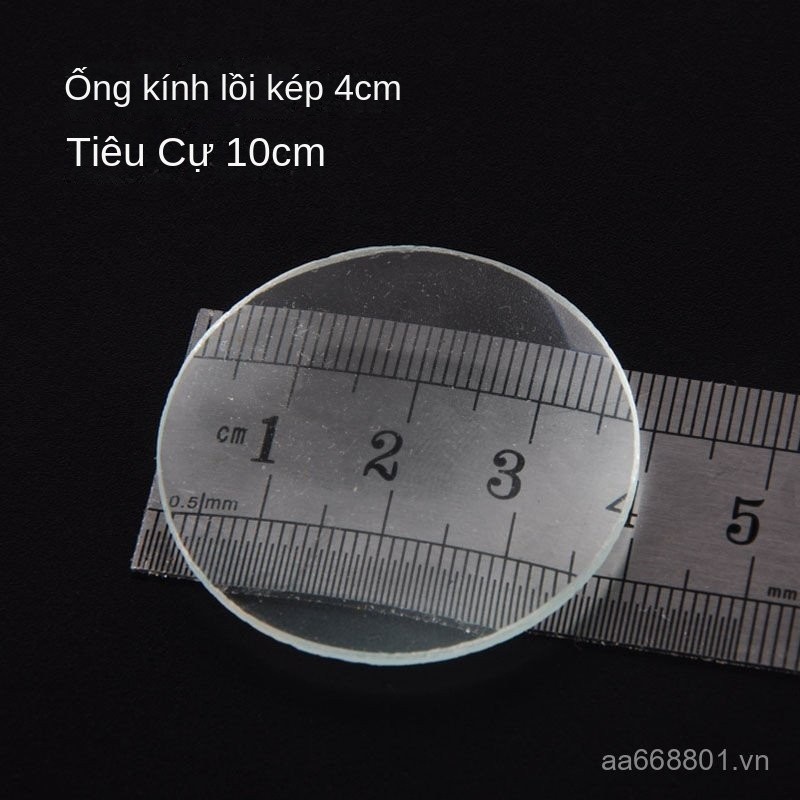 Ống thấu kính quang học lồi phẳng lõm kép cho máy ảnh/thiên văn, vật liệu tự chế, lắp ráp thủ công