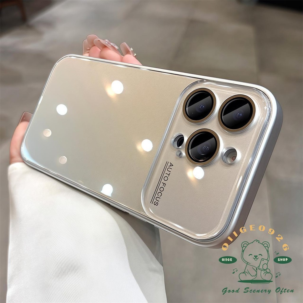Vỏ kính cửa sổ lớn màu Vỏ điện thoại iphone16 Pro Max 15 14 13 12 11 vỏ cho vỏ iPhone Vỏ mềm silicon TPU chống sốc