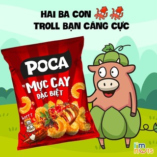 Combo 10 gói Snack Poca đủ vị gói nhỏ 3x gram giòn rụm Date xa Bảo đảm chất lượng