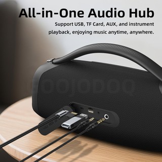 【Tặng 1 micro】Loa bluetooth GOOJODOQ Không Dây Công Suất Khủng Âm Hay,Bass Căng ,hiệu ứng ánh sáng RGB- Nghe Cực Đã