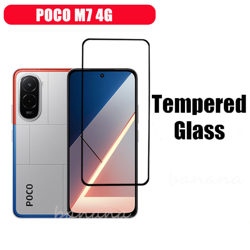 Phim Kính Cường Lực 3 TRONG 1 Poco M7 4G Cho Poco F7 X7 Pro Poco C85 C75 Kính Bảo Vệ Màn Hình Full Cover + Phim Ống Kính Máy Ảnh + Phim Mặt Sau