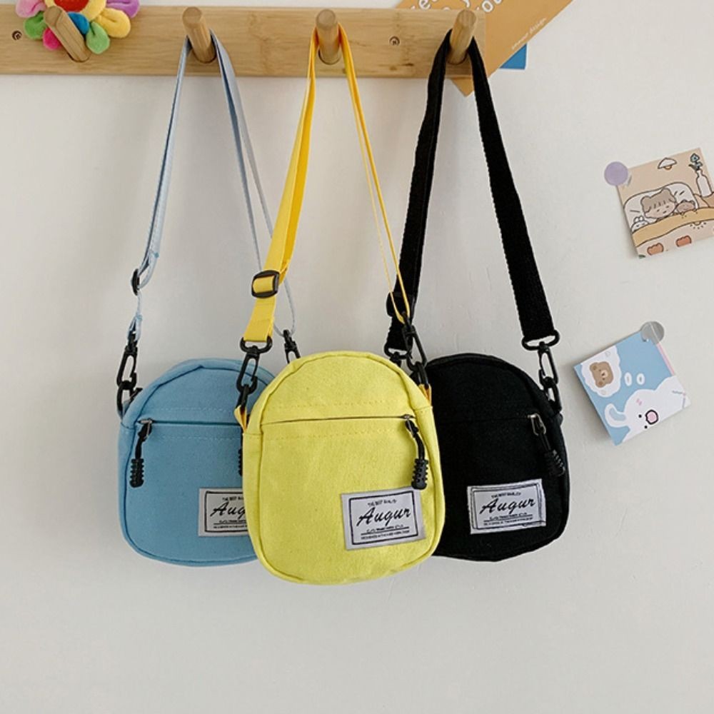 HOBBYIN Túi vải nhỏ HOBBYIN, Túi đeo vai nữ thêu phong cách Nhật Bản, Túi đeo chéo vải canvas phù hợp cho nữ bé gái