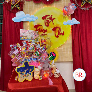 [Trung Thu 2025] Đèn Lồng Hình Ngôi Sao, Hình Hoa Cho Bé Vui Trung Thu - Đồ Chơi Cầm Tay, Phụ Kiện Decor Lớp Học ANGI