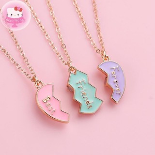 Moonlights 1 Bộ Vòng Cổ BFF Cho Chị BFF Sinh Nhật Tình Bạn Trang Sức Quà Tặng Người Bạn Thân Nhất Mãi Mãi Vòng Cổ Cho 3 Cô Gái Phù Hợp Với Trái Tim Mặt Dây Chuyền EN