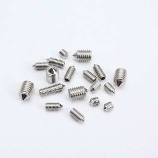 Thép không gỉ 304 Mũi nhọn Cố định Vít M2.5-16 Top Thread Stop Tap End Lục Giác Ổ Cắm Máy Đồng Hồ Vít GB78 ZTFE