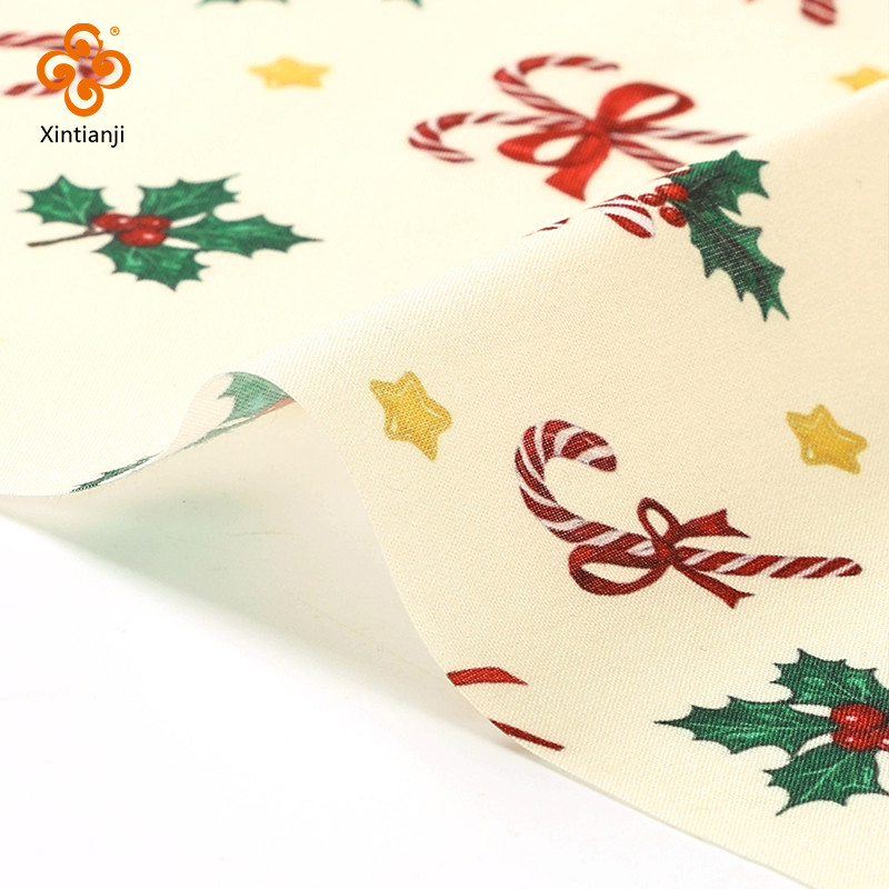 Giáng Sinh In Vải Để May Bằng Mét Túi DIY, Lễ Hội Khăn Trải Bàn, Ngày Lễ Trang Trí Thủ Công Holly Lá Kẹo Họa Tiết TJ21839