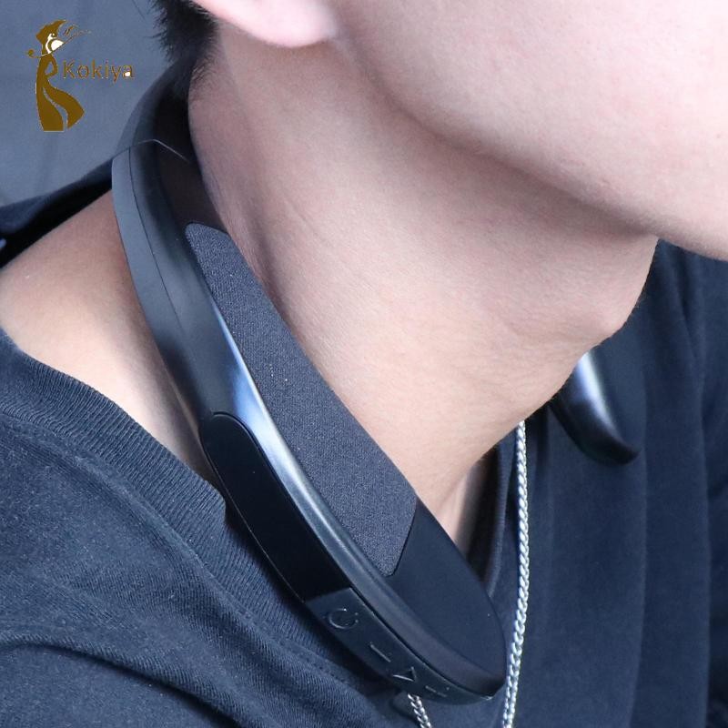 Kokiya Loa không dây di động nhẹ có thể đeo được Loa siêu trầm Bluetooth 5.0 Băng đeo cổ